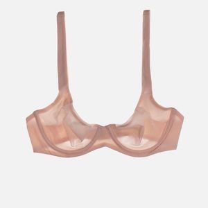 34F Cuup brand sheer, silky soft bra